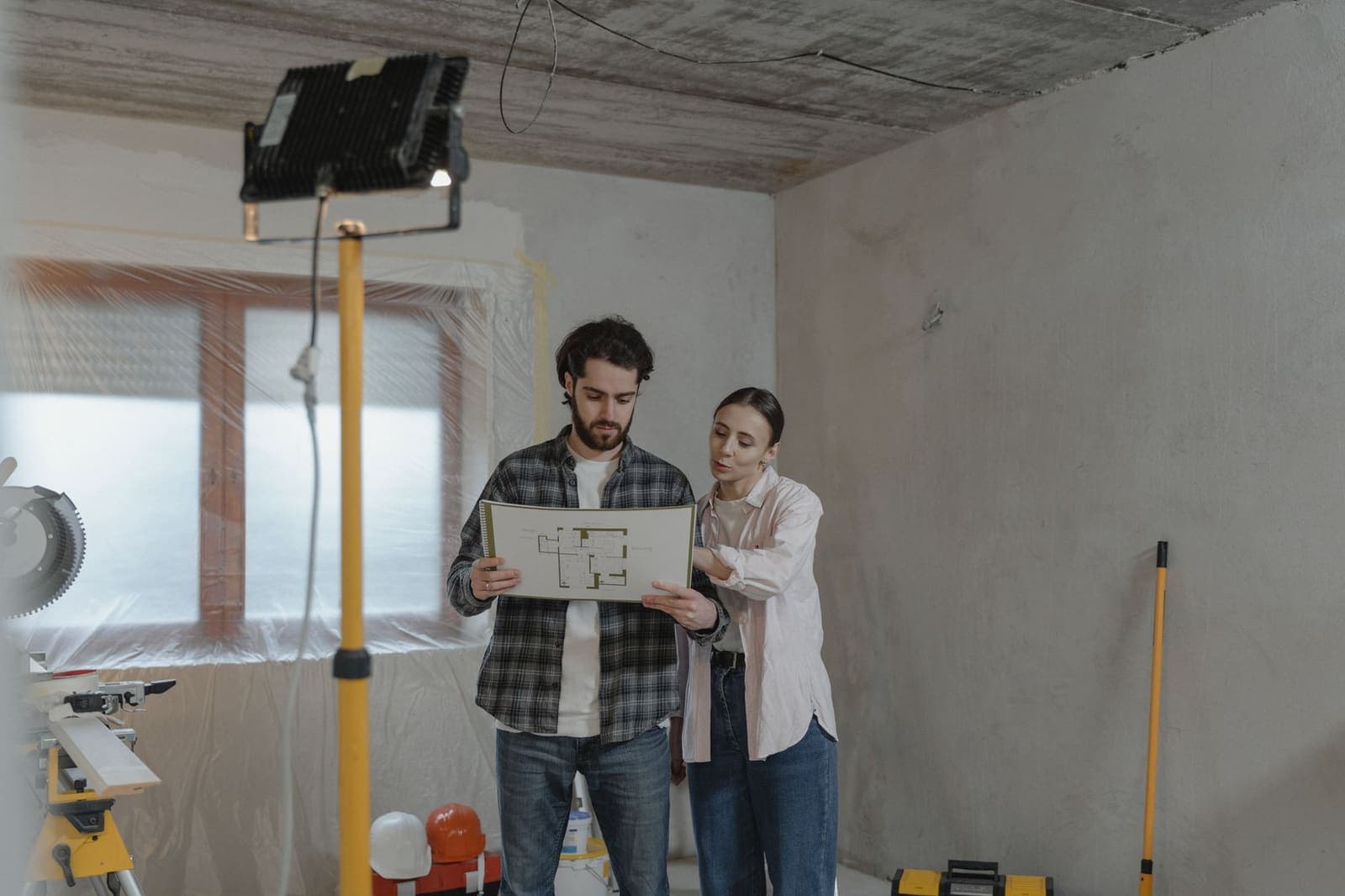 WorkMate's founders planning a home project together